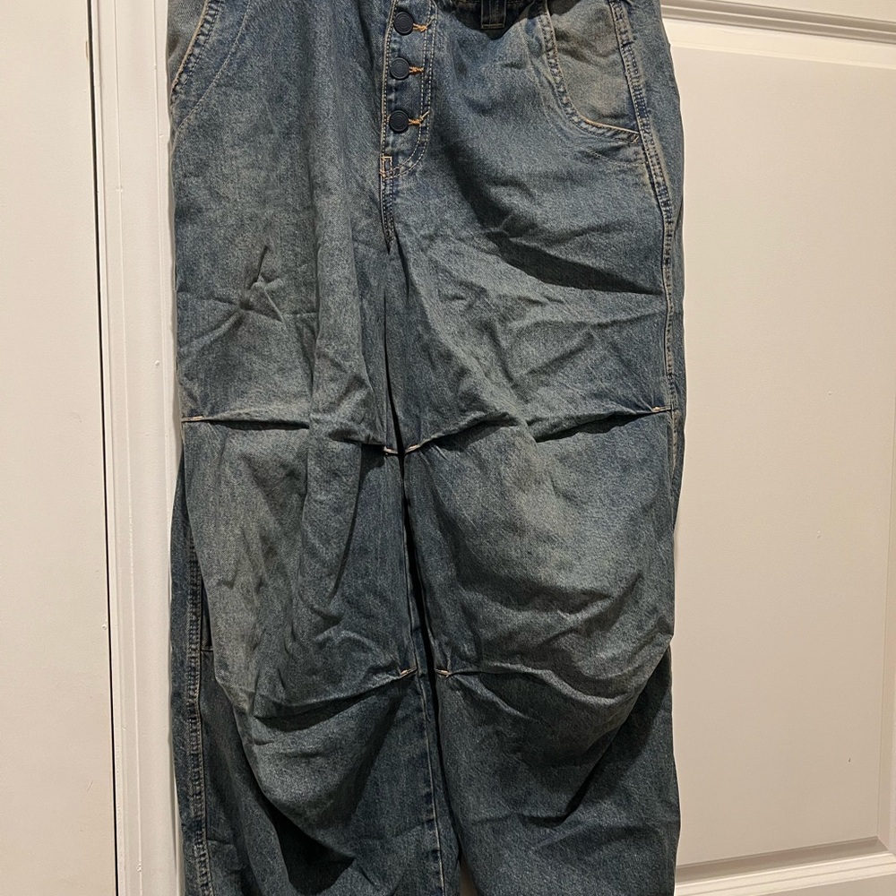 We The Free Newbies Solid Slouchy Jeans Size M‎ - Picture 3 of 10